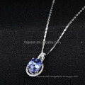 Beautiful Sapphie Jewelry Pendant Gold Jewelry Necklace